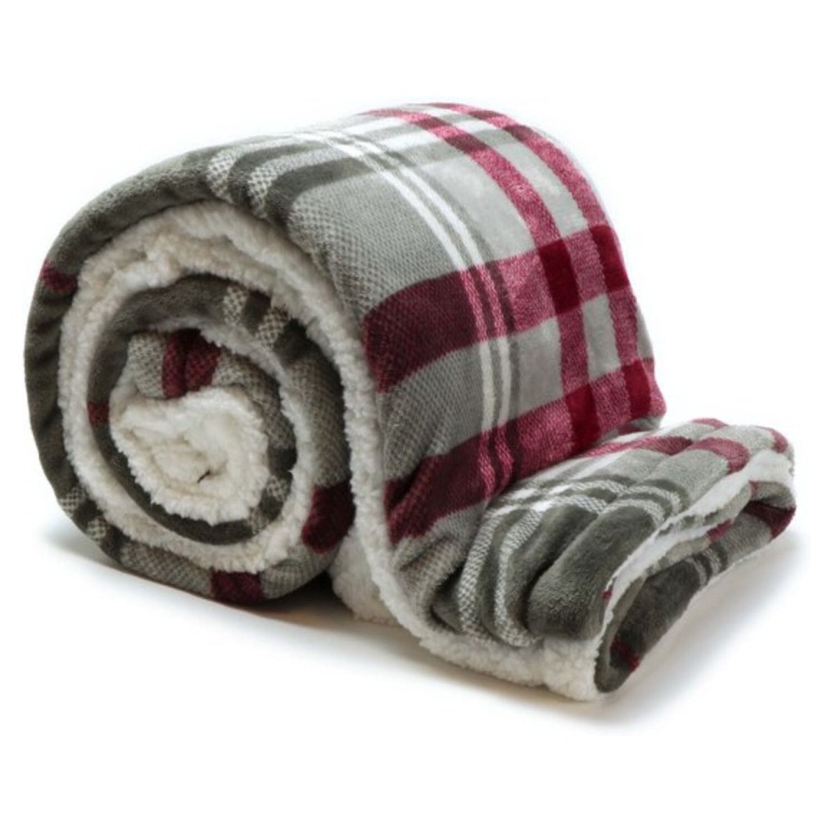 Unique living Plaid Larsson Grijs 150 x 200 cm – Fleece Deken