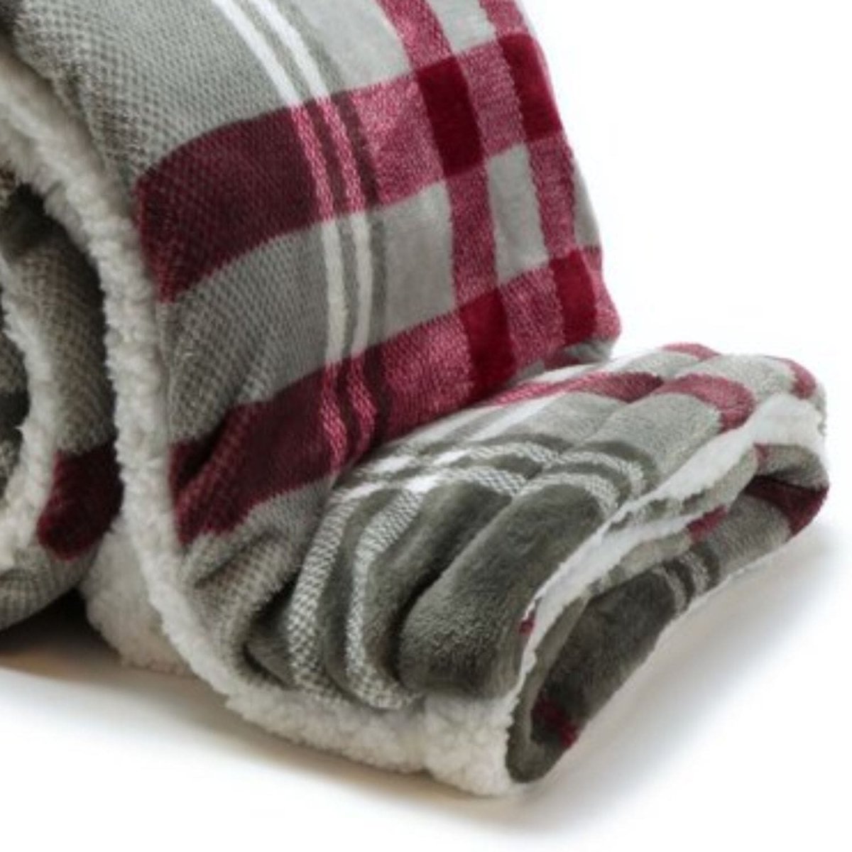 Unique living Plaid Larsson Grijs 150 x 200 cm – Fleece Deken - Afbeelding 5