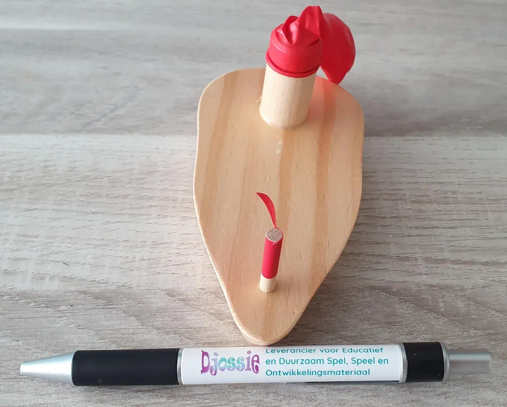 Ballon bootje hout - Afbeelding 4
