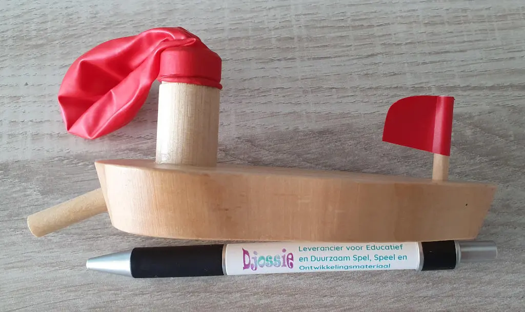 Ballon bootje hout - Afbeelding 2