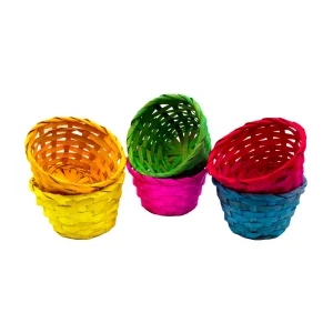 Bamboe Gevlochten Mandjes Set 6 Stuks