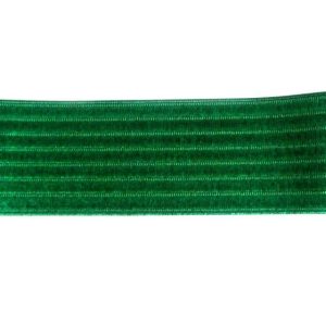 Glanselastiek hardgroen 4+6cm