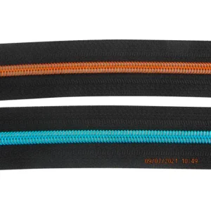 Huismerk - Rits per meter Metallic