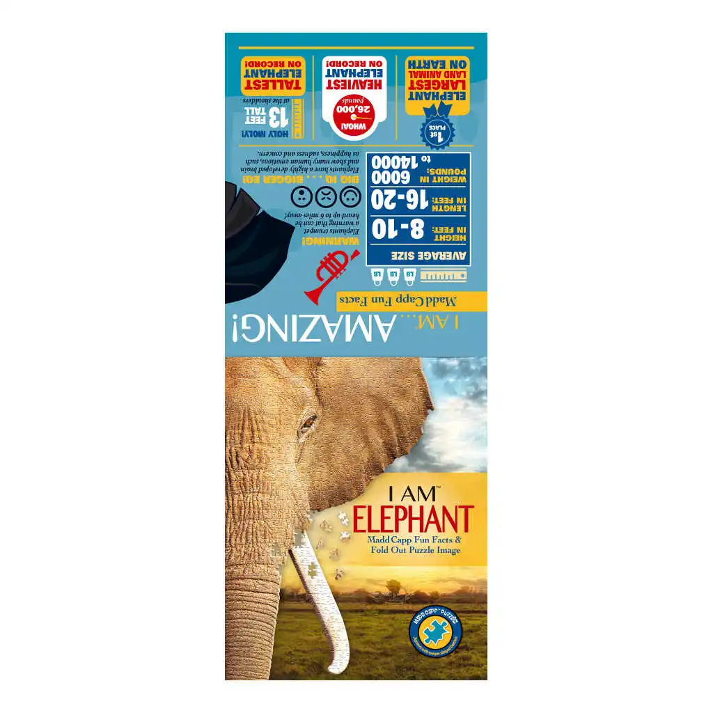 Legpuzzel I am madd capp 700 stukjes real Olifant hoofd - Afbeelding 8
