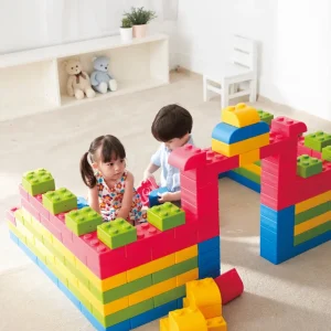 Set grote zachte bouwstenen 64 Q blocks