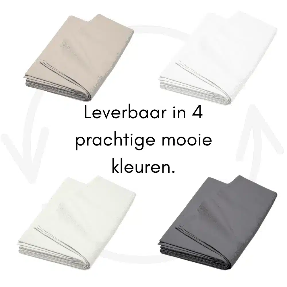 Sleeps Lakens Katoen Donker Grijs – Lits-Jumeaux 240 x 270 cm – 100% Katoen – Hoogwaardig Hotelkwaliteit – Heerlijk Zacht - Afbeelding 3