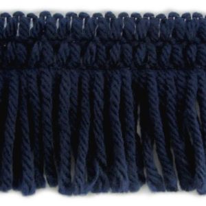 Wollen franje donkerblauw