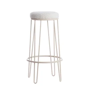 Barkruk ALICE Boucle Creme + Creme