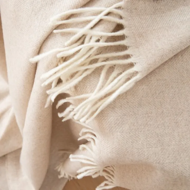 Cashmere Wollen Plaid Ernesto Herringbone - Afbeelding 4