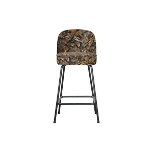 Vogue barstoel 65 cm fluweel flower