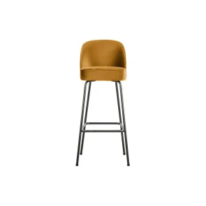 Vogue barstoel 80 cm fluweel